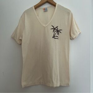 Vintage 1970s St Thomas Virgin Islands V neck T Shirt